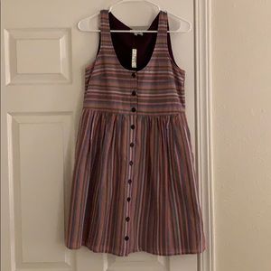 Rainbow Scoopneck Tank Dress